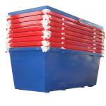 Customized Heavy Duty Outdoor Waste Bin Recycling Mobile Metal Skip