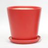 Buy cheap Glossy Single Lightweight Indoor Ceramic Pots With Drainage Tray from wholesalers