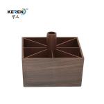 Buy cheap KR-P0249W furniture feet 60mm height wood looking leg for bed from wholesalers