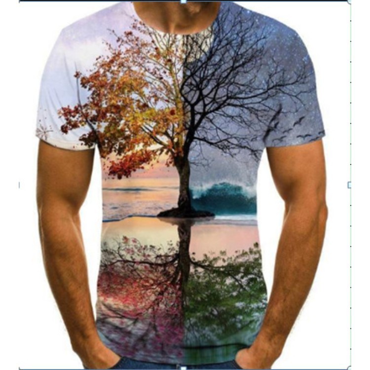 Tie Dye Round Neck Colored Sublimation Shirts Custom Made Sublimated Shirts