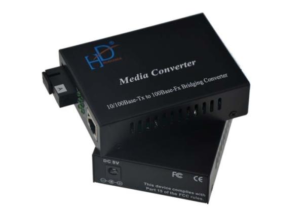 Buy cheap Single Mode Fiber Ethernet Media Converter 10/100m Fiber Optic Cable To Rj45 Converter from wholesalers