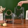Buy cheap NS TRANSPARENT PVC TOTE BAG ROUND HAND WEDDING COMPANION GIFT CANDY BAG FLOWER GIFT BAG from wholesalers