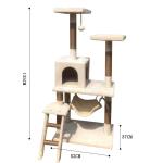 Cat Tree House Scratching Post Heavy Duty Sisal Rope Cat Tower Column Climbing