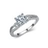 Buy cheap Women Sterling Silver Created White Sapphire Engagement Ring (RE111) from wholesalers
