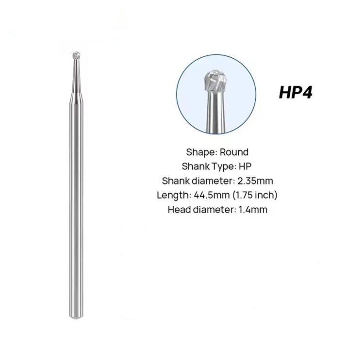 Dental Lab Tungsten Carbide Burs 10pcs/Box Dental Round Carbide Burs For Polishing