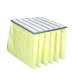 Large Dust Holding Capacity Aluminum Frame HVAC F8 Synthetic Fiber Pocket Filter