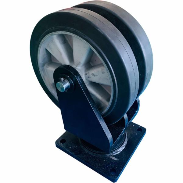 Buy cheap 2 Ton AGV Industry Rubber Caster Wheels Heavy Duty Twin Wheel Swivel Casters from wholesalers