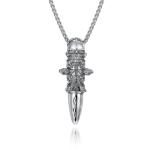 Buy cheap Skull Shape Stainless Steel and Gold Pendants Necklaces for Men Jewelry from wholesalers