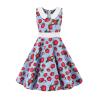 Buy cheap Girls Show Skirt Polka Dot Flower Doll Collar Retro Summer Children'S Clothing from wholesalers