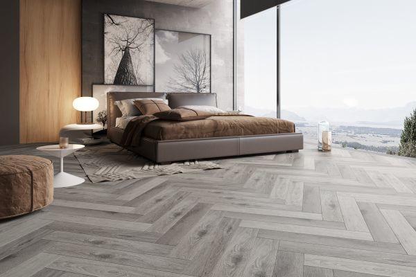 Buy cheap 4mm Herringbone Spc Flooring Grey Oak Anti Slip Zero Formaldehyde from wholesalers