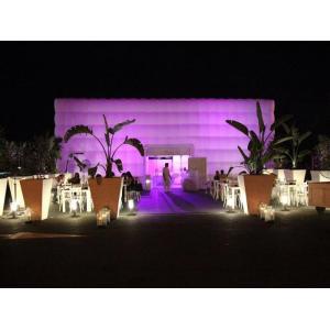 Buy cheap Giant Purple Lighting Inflatable Cube Tent Printed For Exhibition product