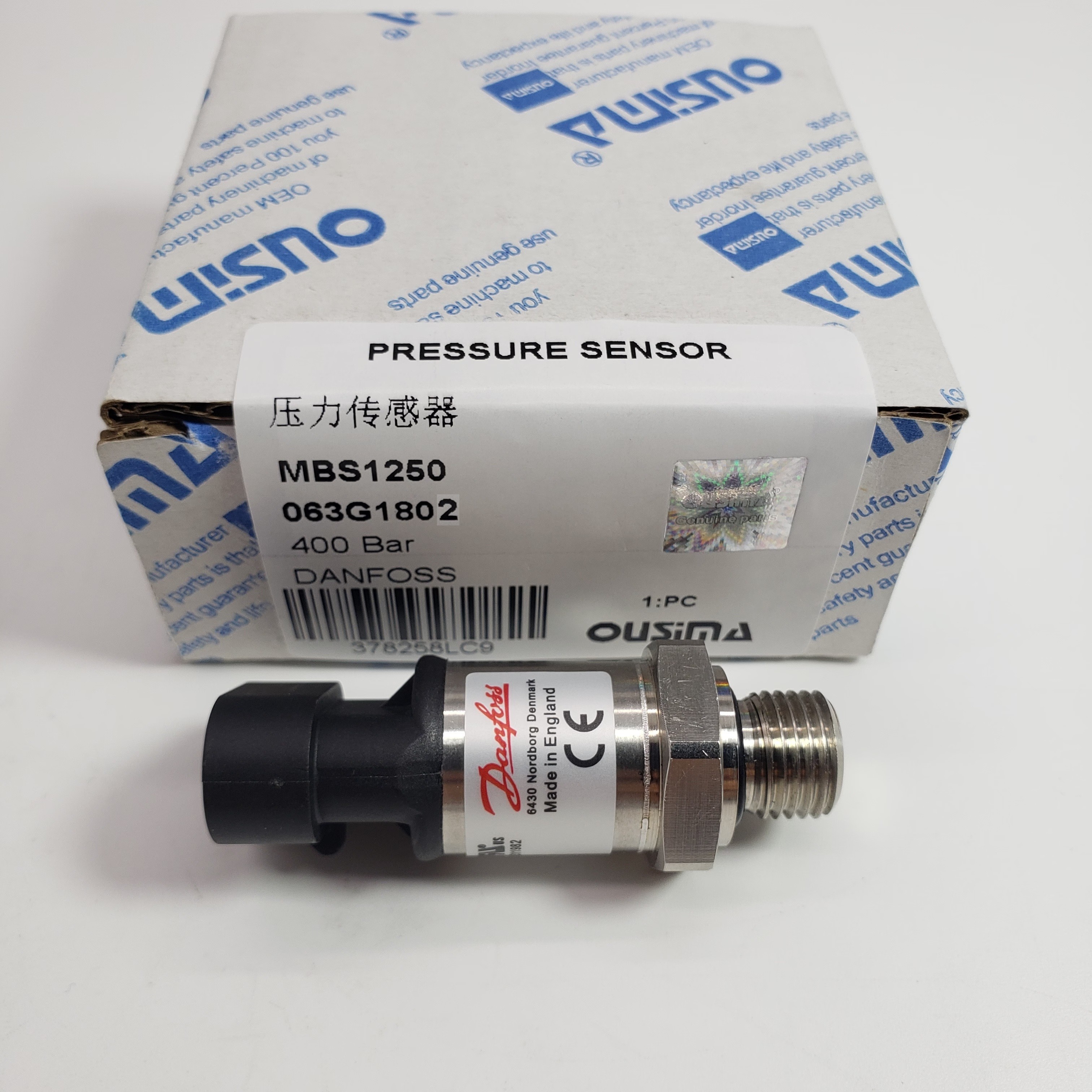 Pressure Sensor High Pressure MBS1250 063G1802 400Bar For Danfoss