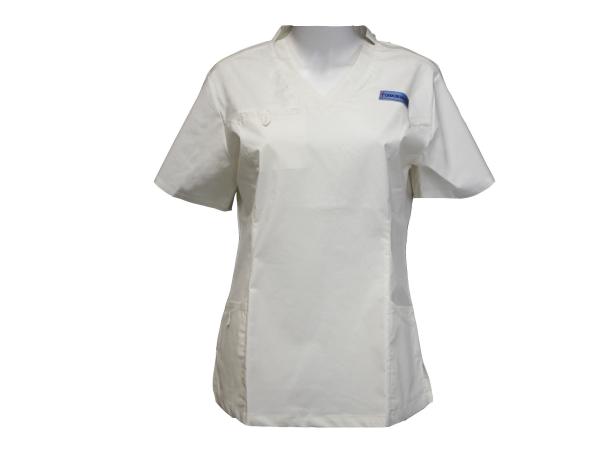 Buy cheap 160 GSM T/C 55%/42% Spandex3% White V Neck Short Sleeves Medical Scrubs Medical Uniform from wholesalers