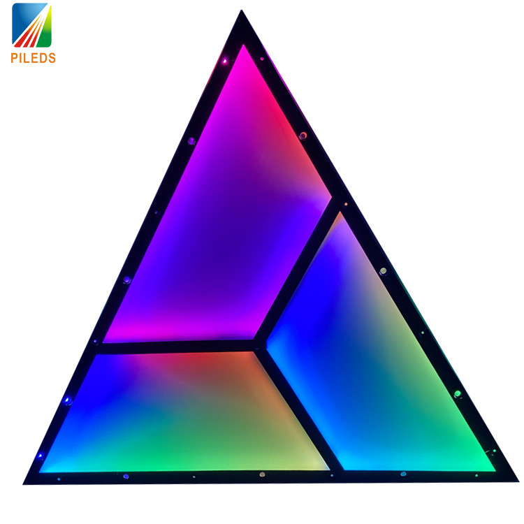 Dream Color RGBIC Programmable Triangle Lamp 12V Addressable DMX LED Panel for Bar Lights Stage Event Disco DJ Night Club Decor