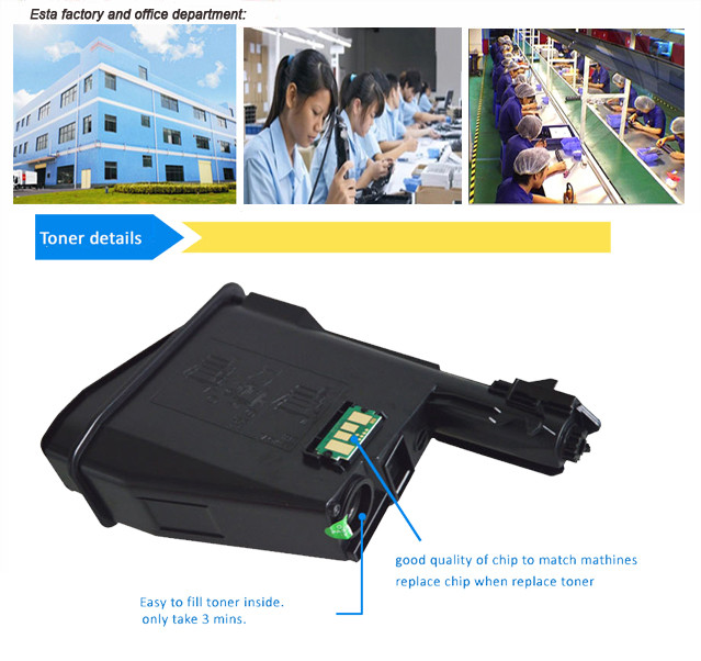 Toner Unit Kit For Kyocera Ecosys FS1040 Printer Toner Cartridge Laser , 2500 Page