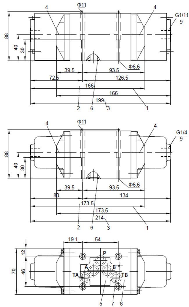 Directional valve with mechanical, manual operation Type WHD,WN,WP10...L3X