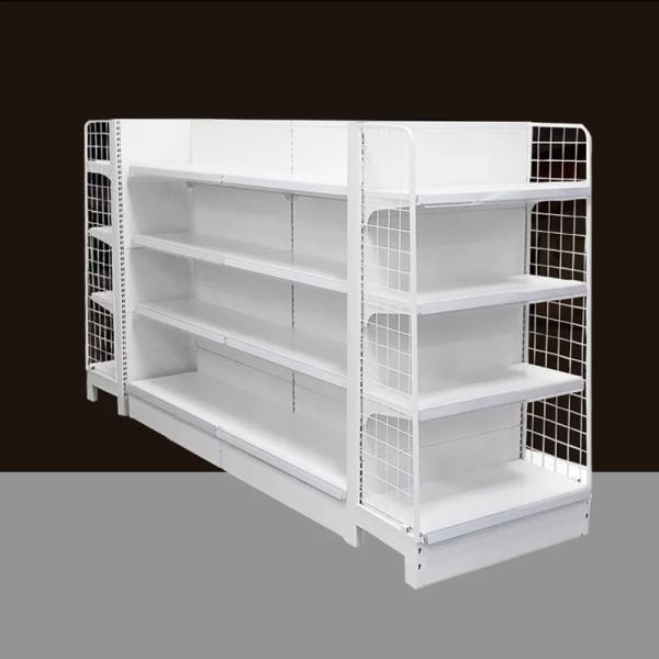 Buy cheap Deluxe Style Medium Size Metal Gondola Shelving Display Shelf from wholesalers