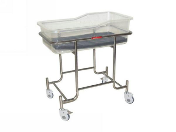 Buy cheap Medical Nursing Baby Bassinet Transparent Acrylic Infant Bed SS Structure from wholesalers