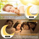 Sleep Aid Colourful 24H Time Display Wake Up Alarm Clock Light