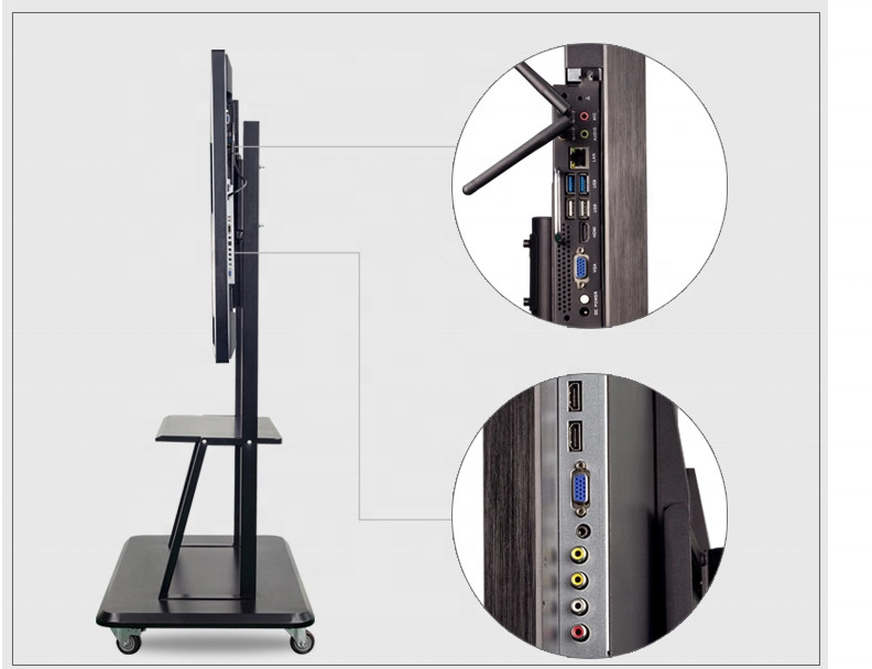 Electronic Flat Smart Interactive Whiteboard All In One Teaching 110 Inch
