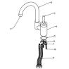 Buy cheap Single Hole Chrome Kitchen Sink Water Faucet / High Arc Purity Brass Home Kitchen Tap from wholesalers