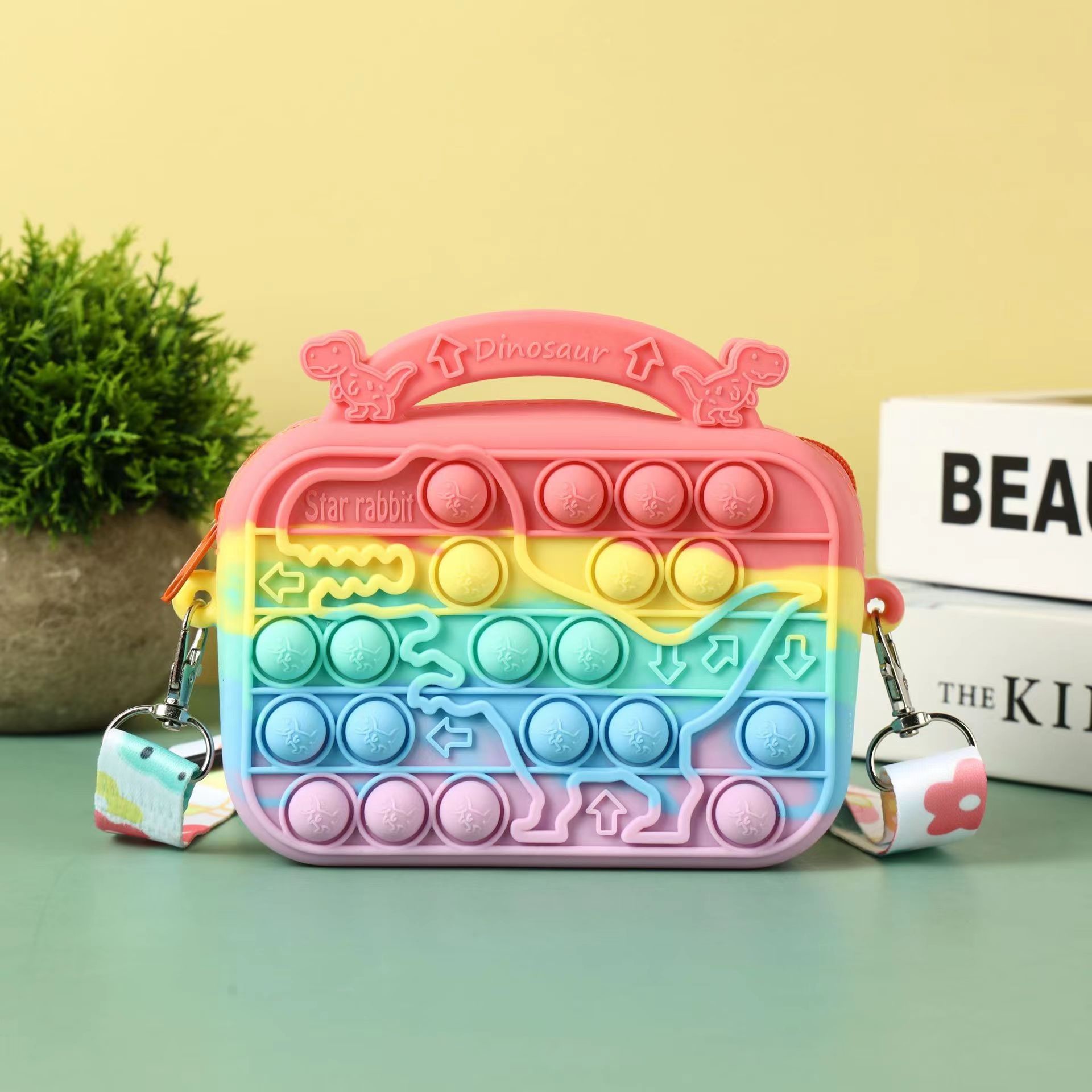 Toddle Handbag Silicone Coin Wallets Cute Crossbody Purse Bag Birthday Gifts For Little Girls Pencil Pen Case Makeup Bag
