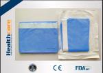 Soft Blue Spunlance Disposable Surgical Drapes Side With Tape 150X195 Cm