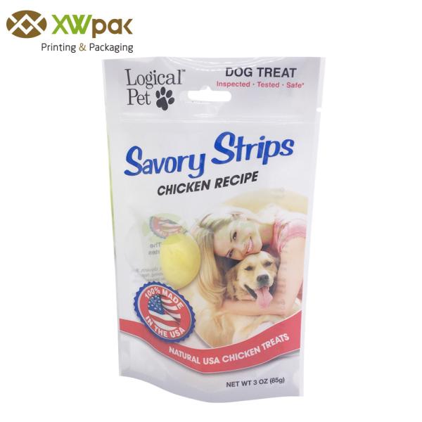 Buy cheap Snack Pet Food Packaging Bag Aluminum Foil Custom Printed Plastic Zip Lock from wholesalers