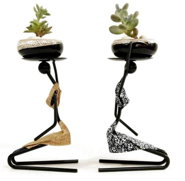 Buy cheap African Woman Succulent Flower Pot for Home Decoration from wholesalers