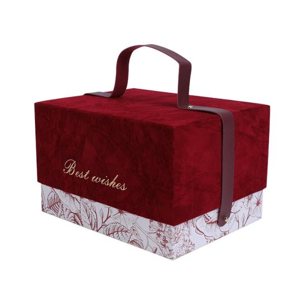 Buy cheap Luxury Cardboard Paper Holiday Gift Empty Box Portable Cosmetic Jewelry Packaging from wholesalers