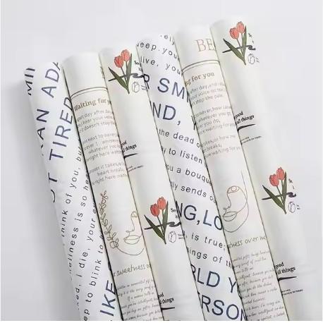 Buy cheap Ins Style Tulip Wrapping Paper for Flower Bouquet 58*58cm 50g Gift Packaging from wholesalers