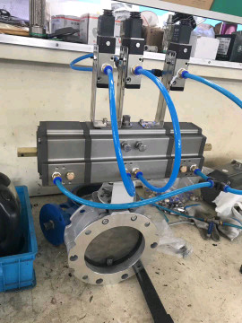135 degree 180 degree pneumatic actuator three position pneumatic actuator for diverter valve