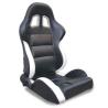Buy cheap Black and white Sport Racing Seats with harness / classic sports car seats from wholesalers