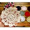 Buy cheap Cotton Vintage Doily Patterns Colored Crochet Doilies Placemats for Wedding Round Tablemat from wholesalers
