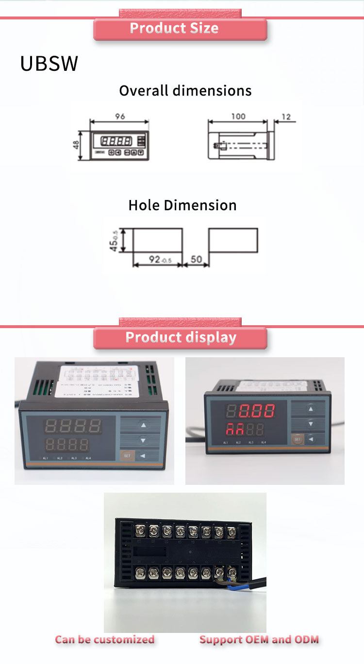 Single Channel Input Signal Universal Display UBSWY UNIVO Thermal Instrument Control