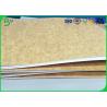 Buy cheap One Side Coted White Top Linerboard , Kraft Paper Rolls For Food Packaging Box from wholesalers