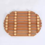 NC Painting EVA Stoppers 1.18inch European Teak Wood Bath Mat