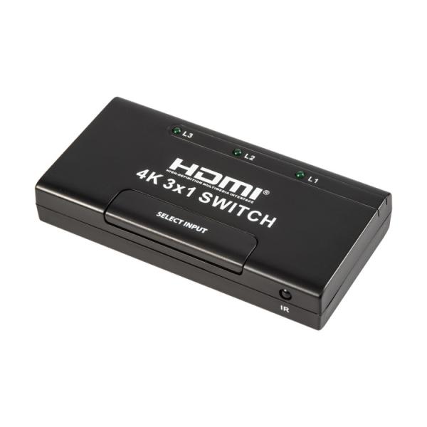 Buy cheap IR Remote 4K 3x1 Remote Control Hdmi Switcher from wholesalers