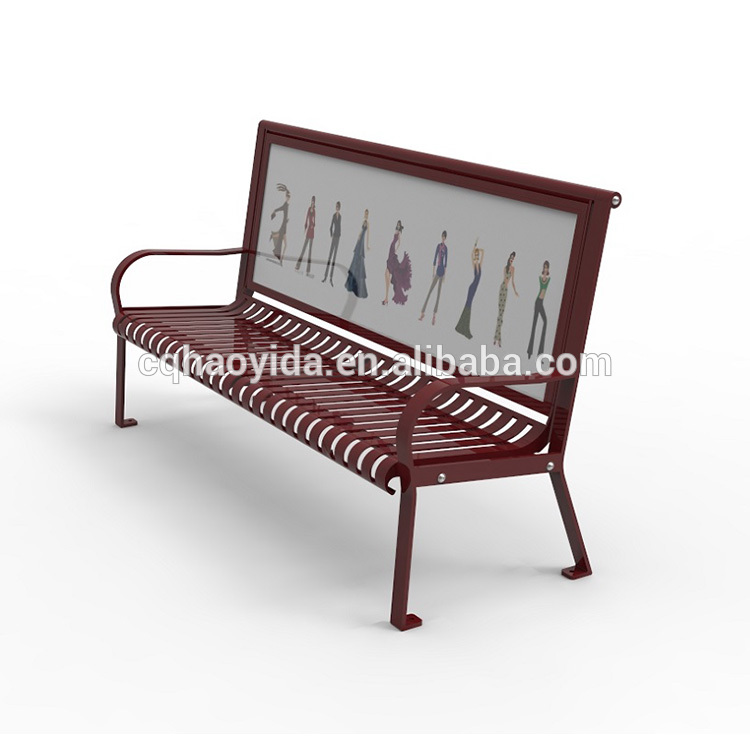 Street Leisure SGS 183cm Green Metal Garden Bench