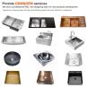 Buy cheap Rainfall Ss Glass Stainless Steel Sink Basin Wash PVD Black Surface Treatment from wholesalers