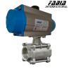 Buy cheap Three Piece Pneumatic High Pressure Ball Valve 1/2" 1/4" from wholesalers