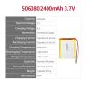 Buy cheap Lithium Polymer Battery Pack 8.8wh 506080 3.7V 2400mAh Beauty Instrument Mobile Power Golf Carts BOATS from wholesalers