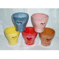 Buy cheap Decorative Ceramic Flower Pots Wall Mounted / Hanging / Free Standing Handmade product