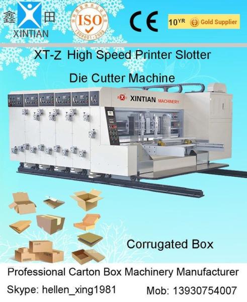 Buy cheap High Grade Steel Mainframe 3 Color Flexo Printing Slotting Die Cutting Machine from wholesalers