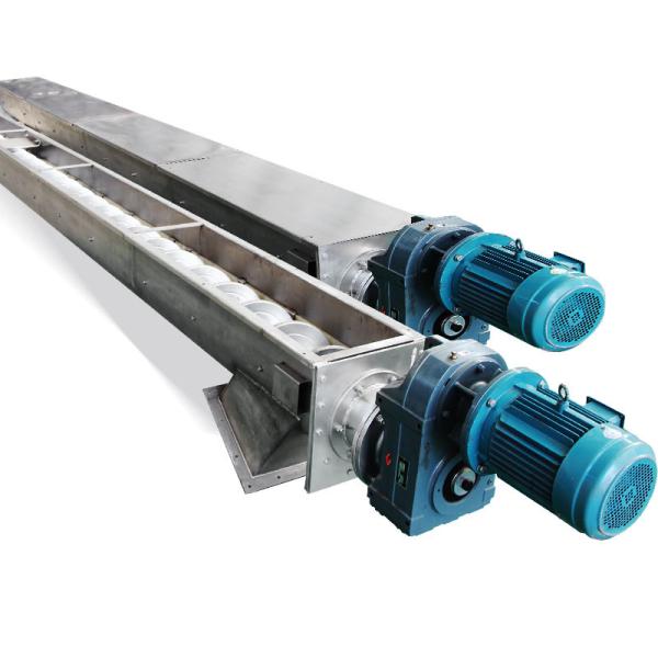 Manganese Steel Sludge Screw Conveyor Shaftless Spiral Conveyor For Sand Dry