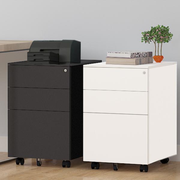 Buy cheap Steel Three Drawer File Hospital Storage Cabinets Electrostatic coating from wholesalers