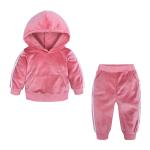 Sports Children'S Outfit Sets Leisure Gold Velvet Two Piece