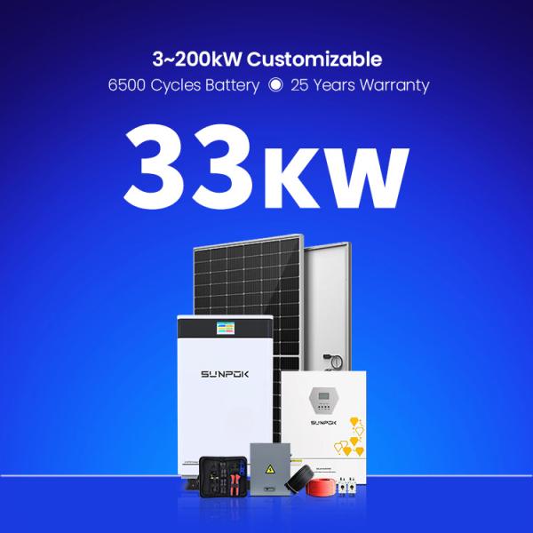 Off Grid Hybrid Solar Energy Storage System 5KW 10KW 20KW 30KW 10KVA Solar Power