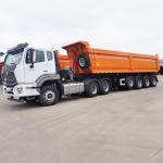 60-Ton 12R20 Tires Heavy Duty Truck 4-Axle Dump Truck Semi-Trailer Customizable