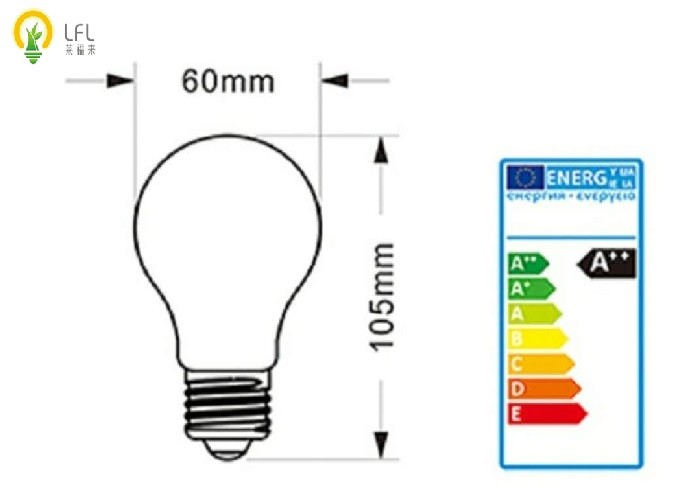240V / 120V Nostalgic LED Chandelier Light Bulbs With Edison Base 38 Gram
